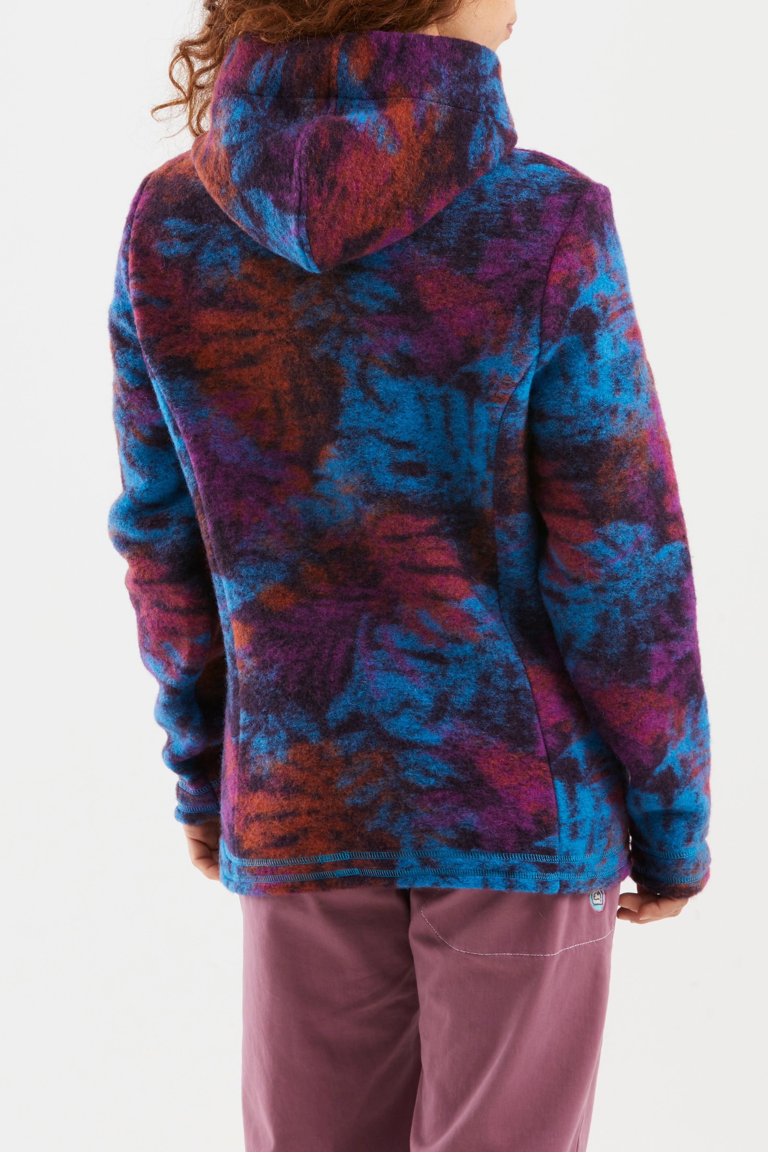 e9-astrid-hoodie-damen-emerald-wolle-gemustert image 2
