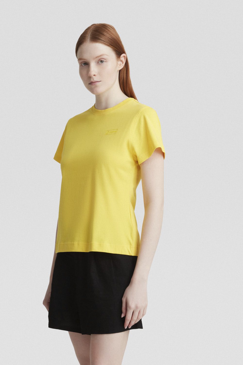 ciesse-outdoor-t-shirt-gelb-baumwolle-logo-rundhals image 2