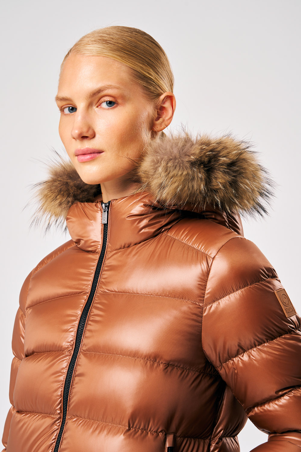 ciesse-outdoor-lia-real-fur-daunenjacke-hellbraun-damen-echtpelz image 4