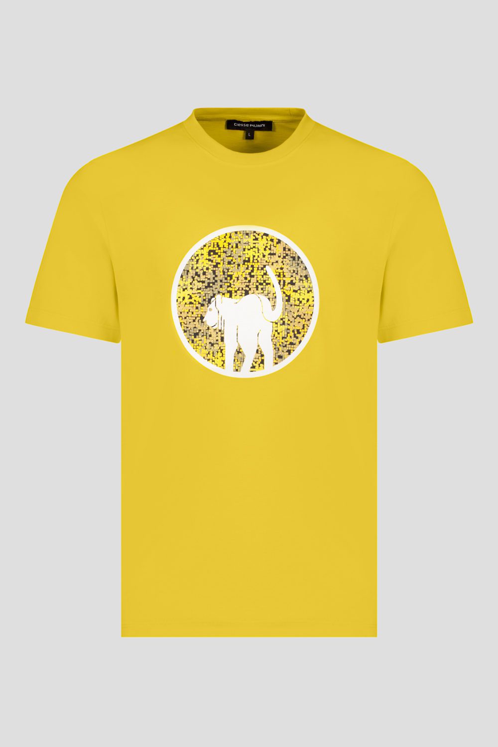ciesse-outdoor-t-shirt-e-polo-t-shirt-baumwolle-gelb-mit-print image 3