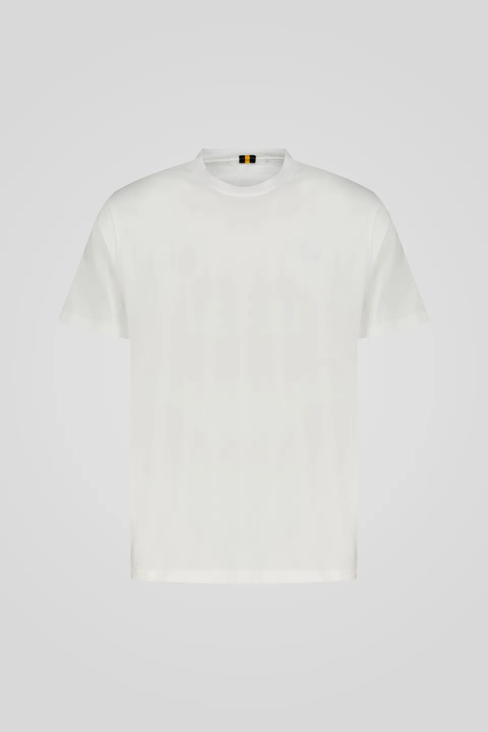 ciesse-outdoor-t-shirt-weiss-baumwolle-rundhals-mit-ton-in-ton-logo image 1