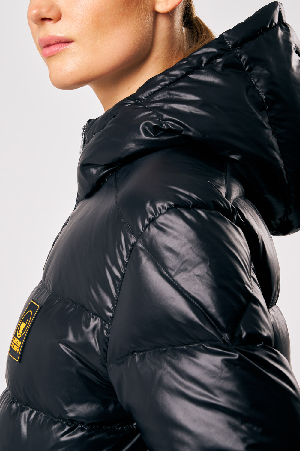 ciesse-piumini-naria-daunenjacke-damen-schwarz-kapuze image 4