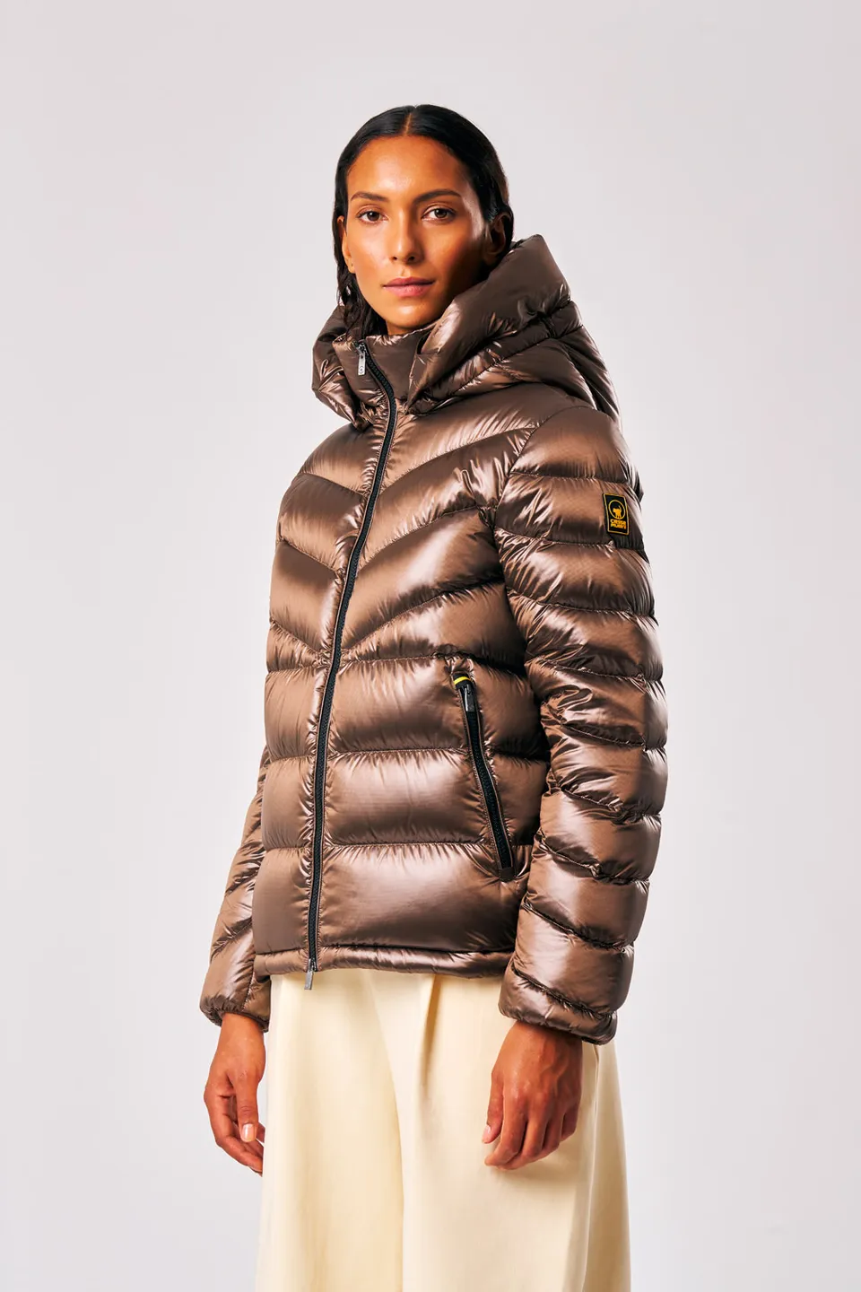 ciesse-outdoor-heidi-daunenjacke-braun-damen-kapuze image 1