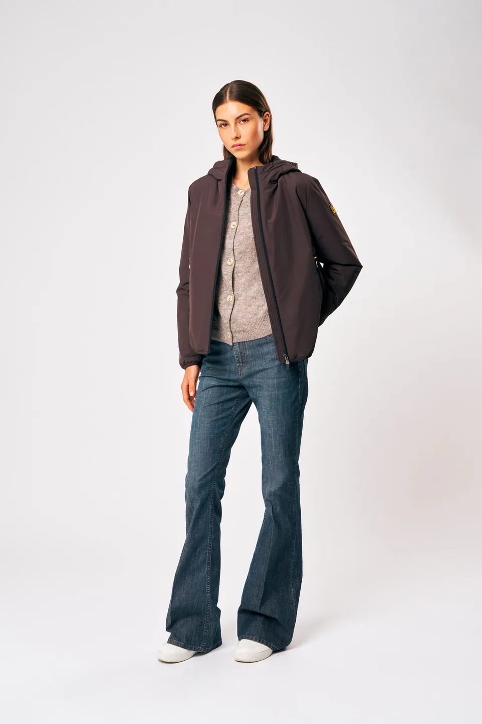 ciesse-outdoor-sofy-winterjacke-braun-damen-kapuze image 1