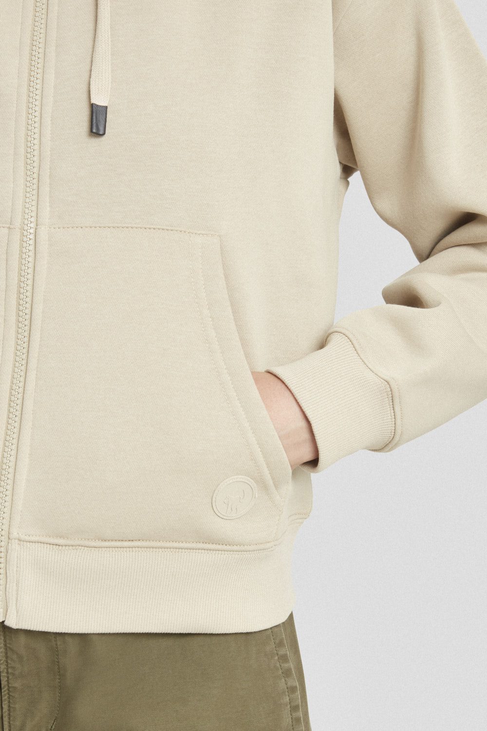 ciesse-outdoor-zip-hoodie-beige-kapuzenpullover image 3