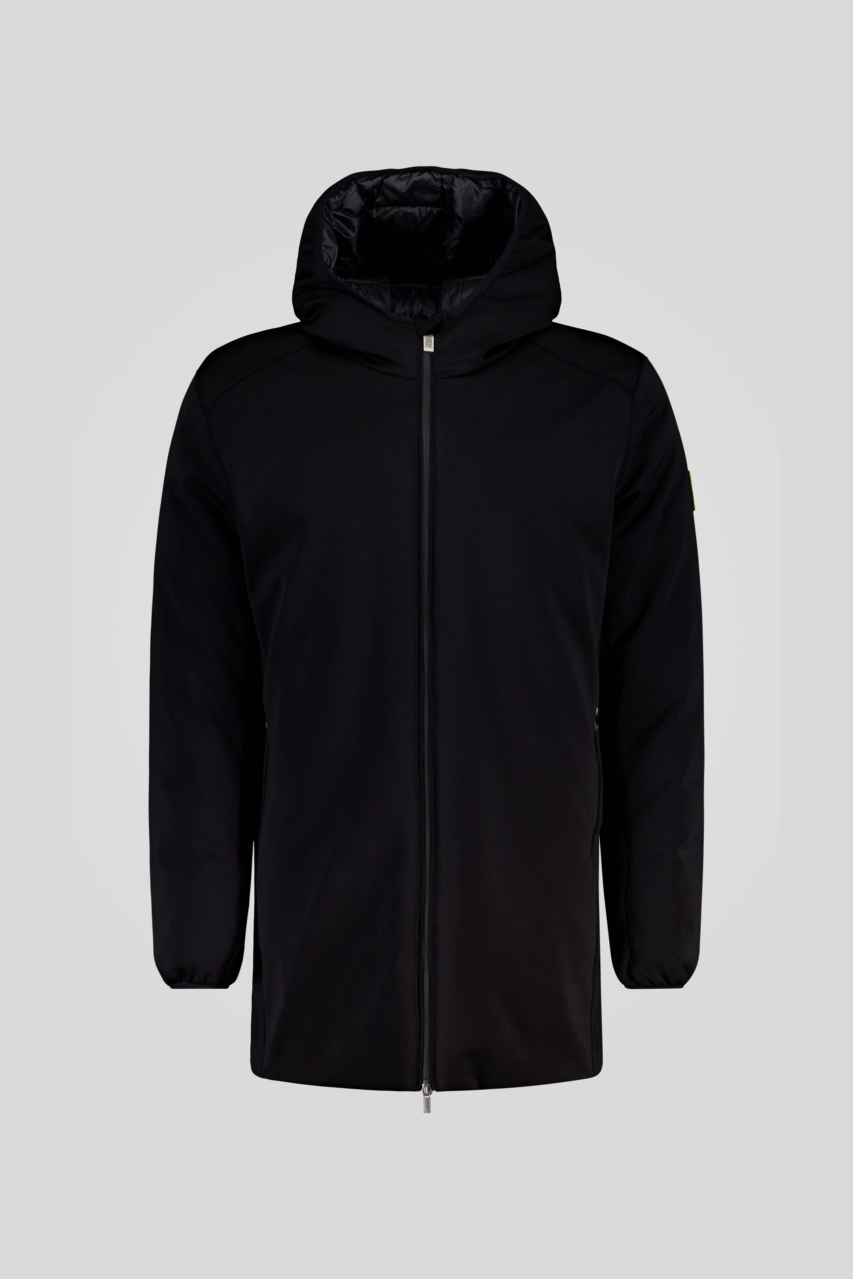 ciesse-softshelljacke-schwarz-lang-mit-kapuze-gef-ttert image 5