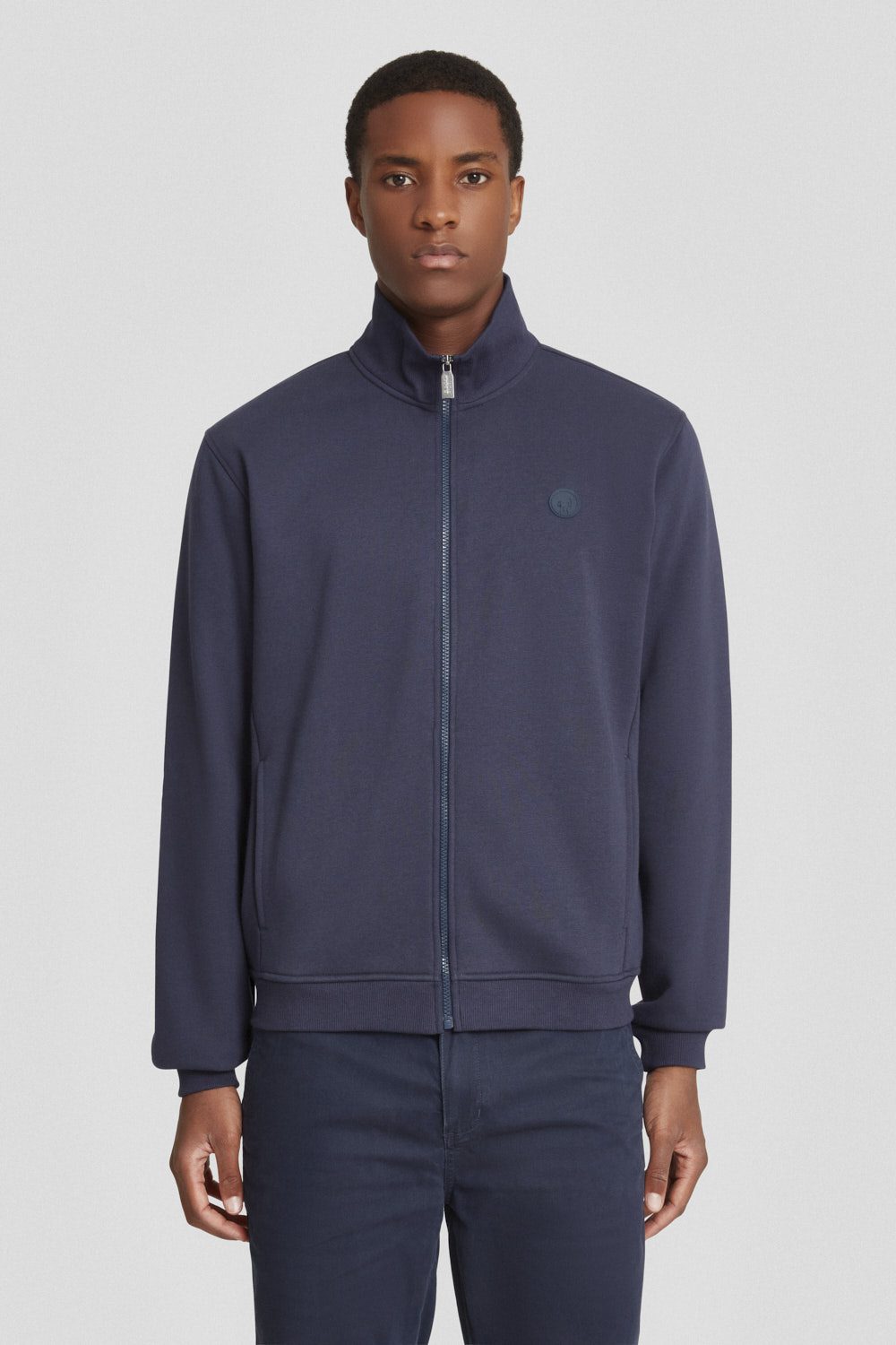 ciesse-outdoor-felpe-sweatjacke-blau-mit-reissverschluss-baumwolle image 1