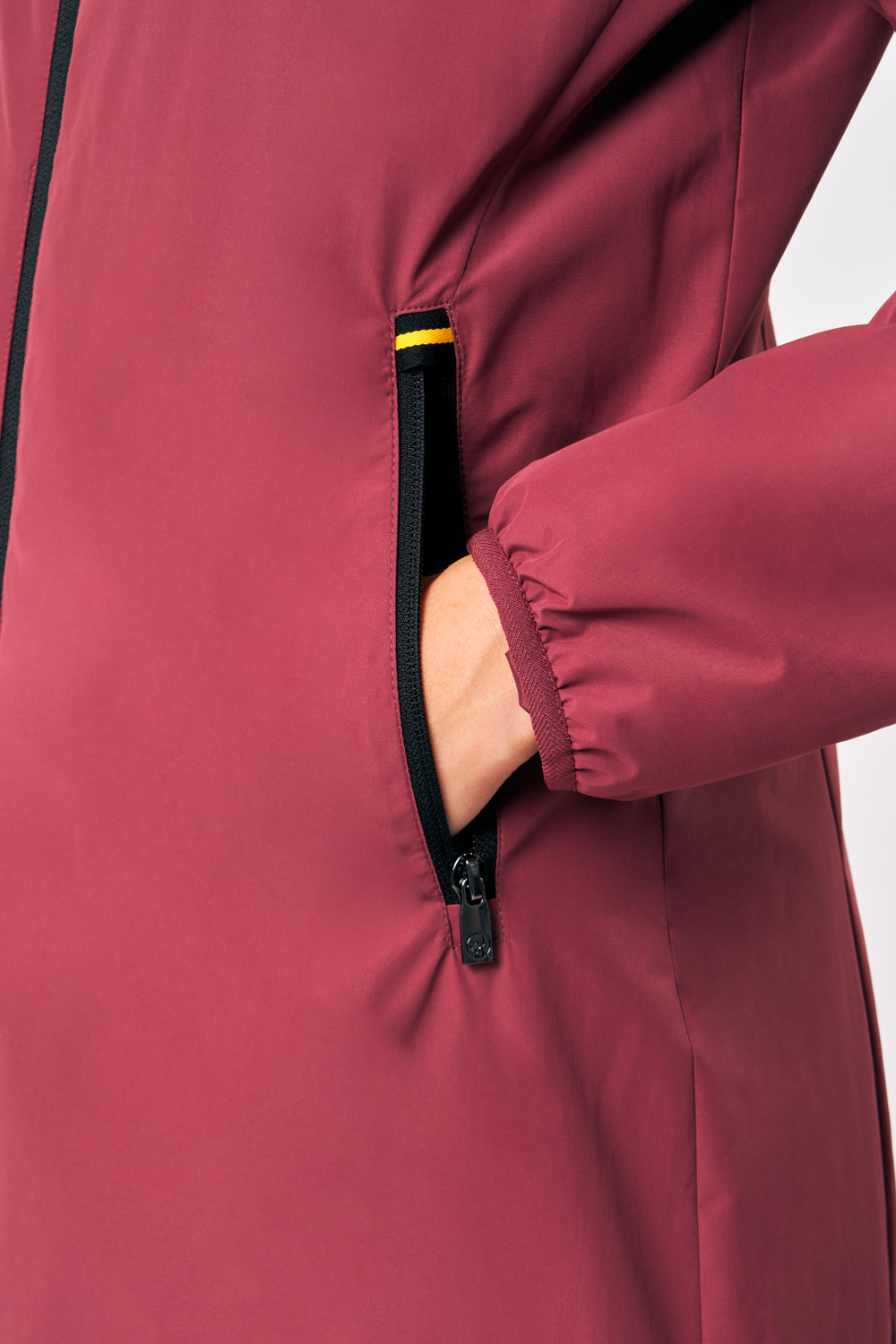 ciesse-matilda-winterjacke-damen-bordeaux-lang-kapuze image 4