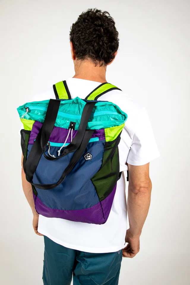 e9-bagpack-falt-tasche-shopper-blau-tu-reiverschluss image 1