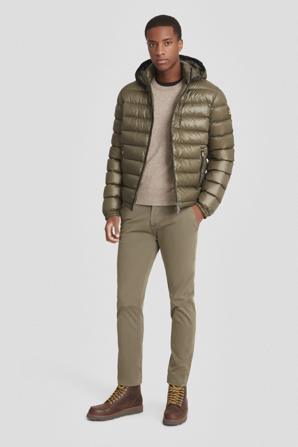 ciesse-piumini-daunenjacke-kurz-gr-n-kapuze-daune-90-10 image 1