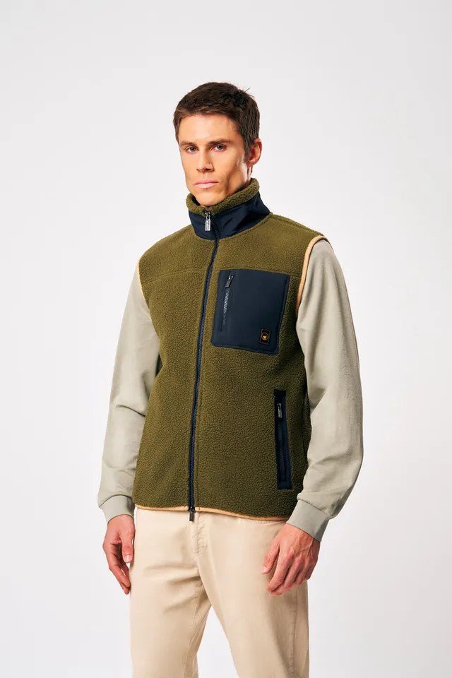 ciesse-outdoor-julio-teddy-weste-herren-gr-n-polyester image 1