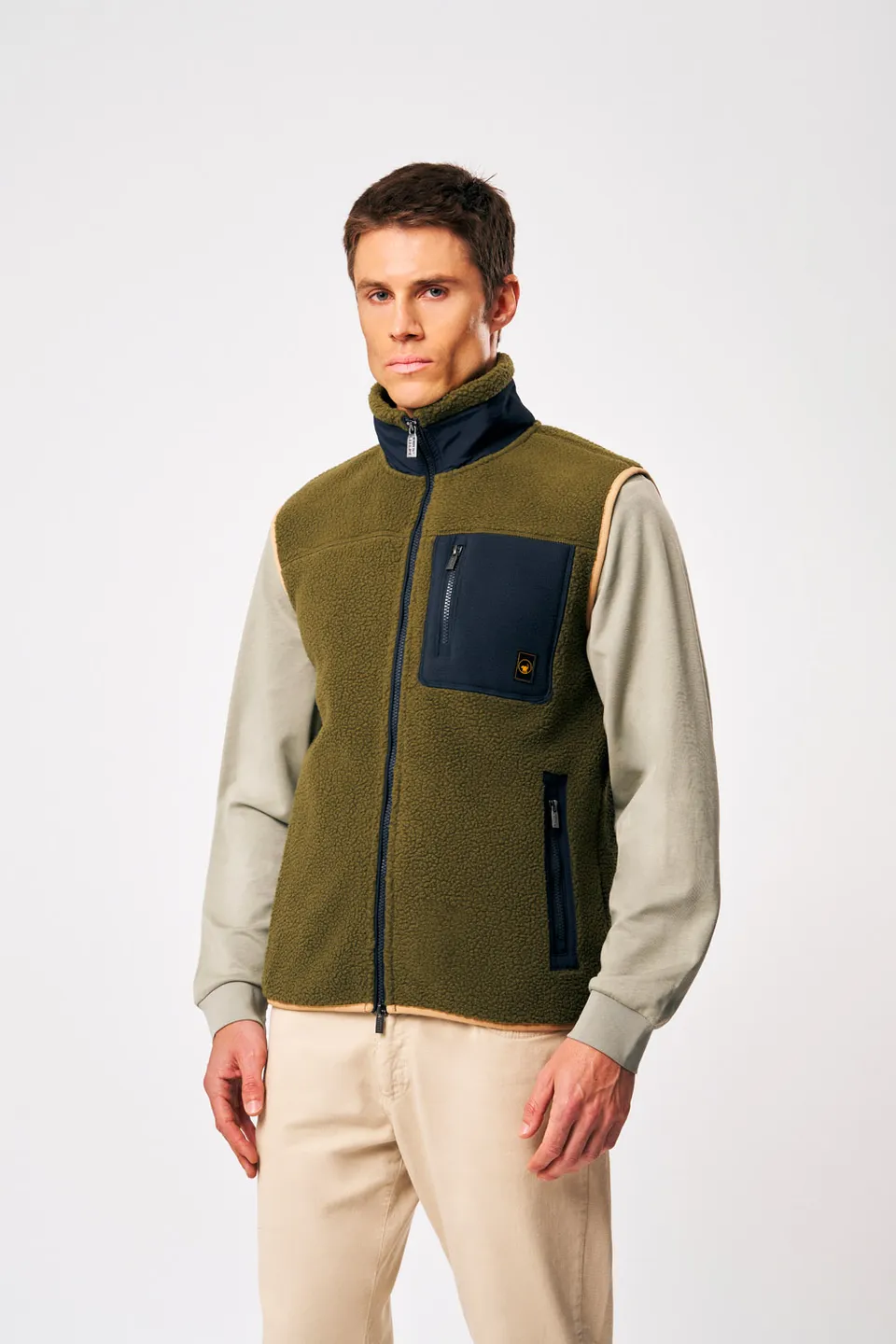 ciesse-outdoor-julio-teddy-weste-herren-gr-n-polyester image 1
