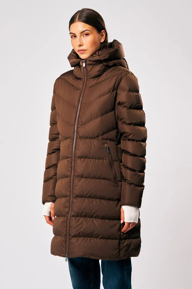 ciesse-rebecca-daunenmantel-braun-lang-damen-winter image 1