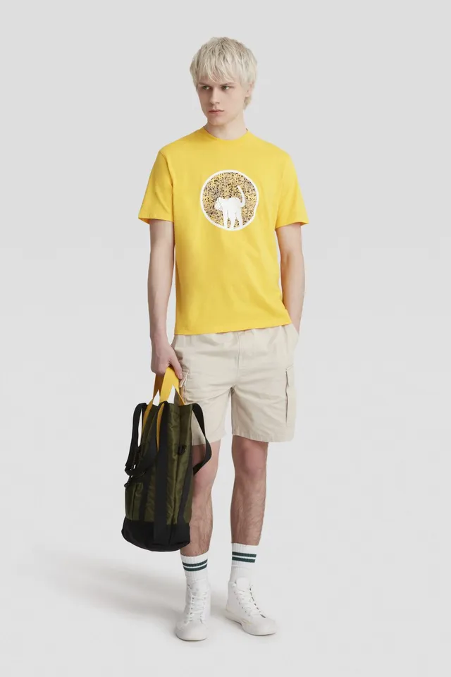ciesse-outdoor-t-shirt-e-polo-t-shirt-baumwolle-gelb-mit-print image 1