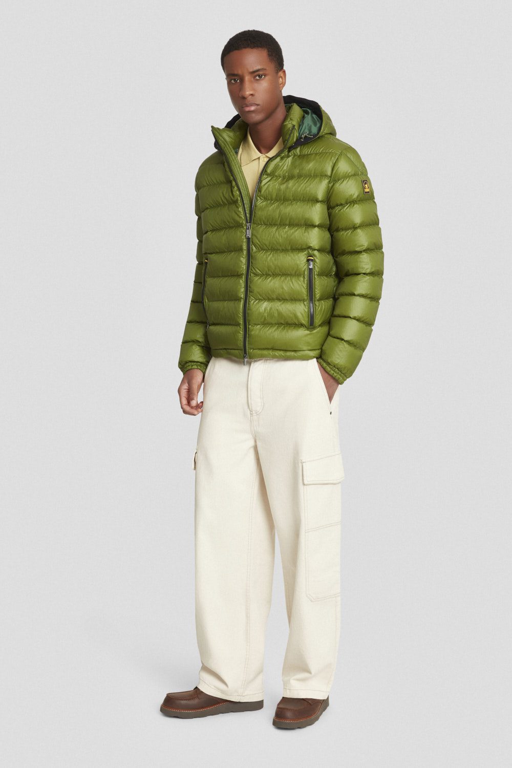 ciesse-outdoor-piumini-daunenjacke-gr-n-kurz-mit-kapuze image 2