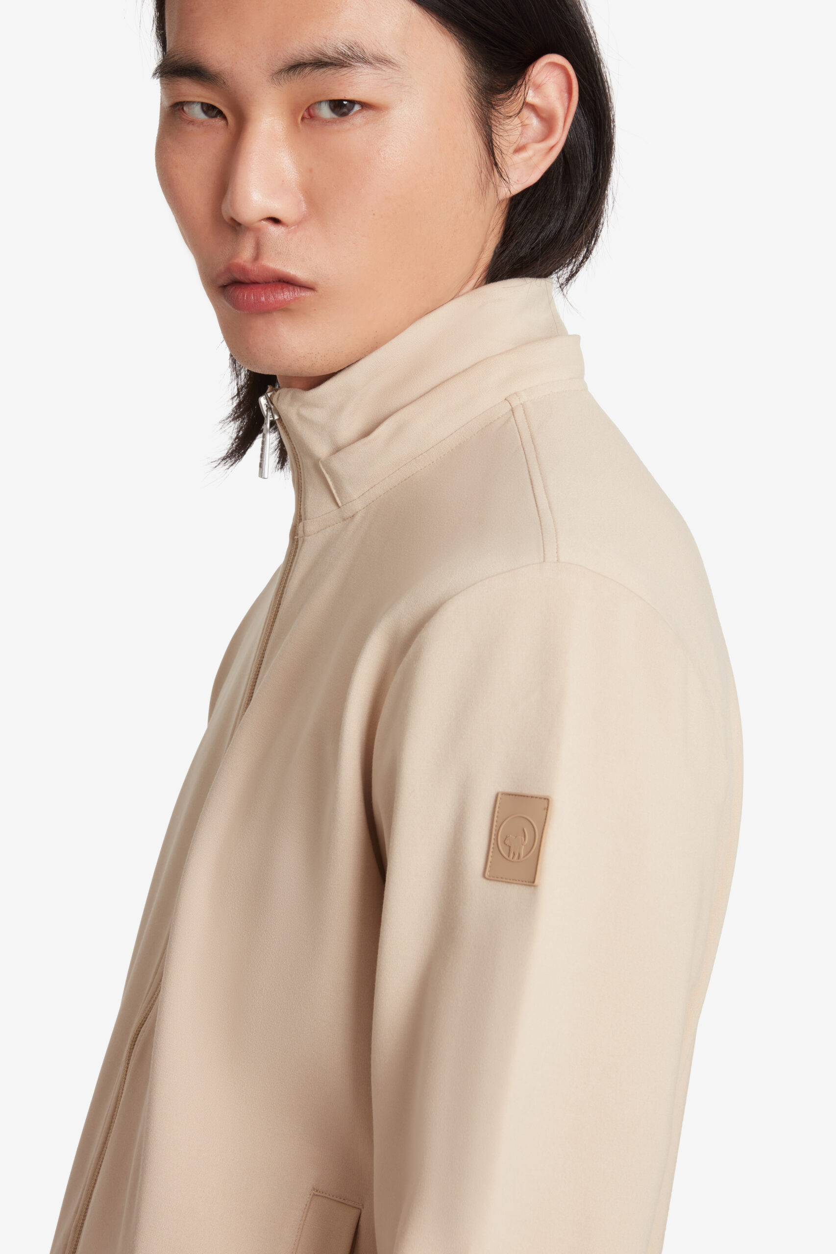 ciesse-outdoor-naku-hoodie-beige-herren-full-zip-abnehmbare-kapuze image 3