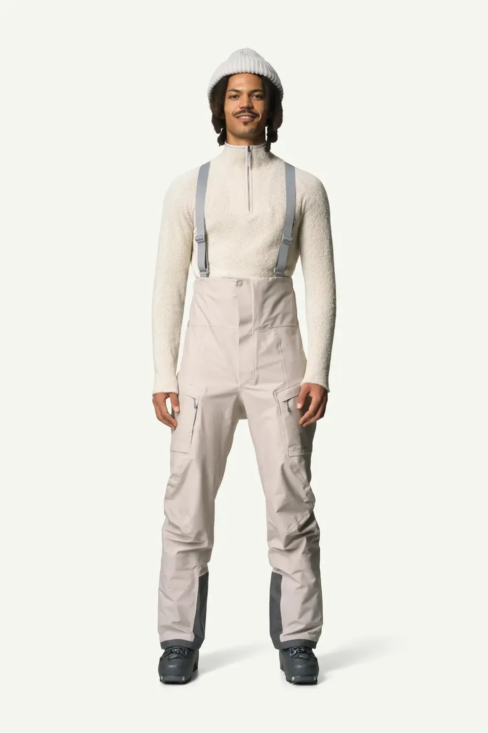 houdini-m-s-rollercoaster-bib-pants-skihose-sandstorm-stretch image 1