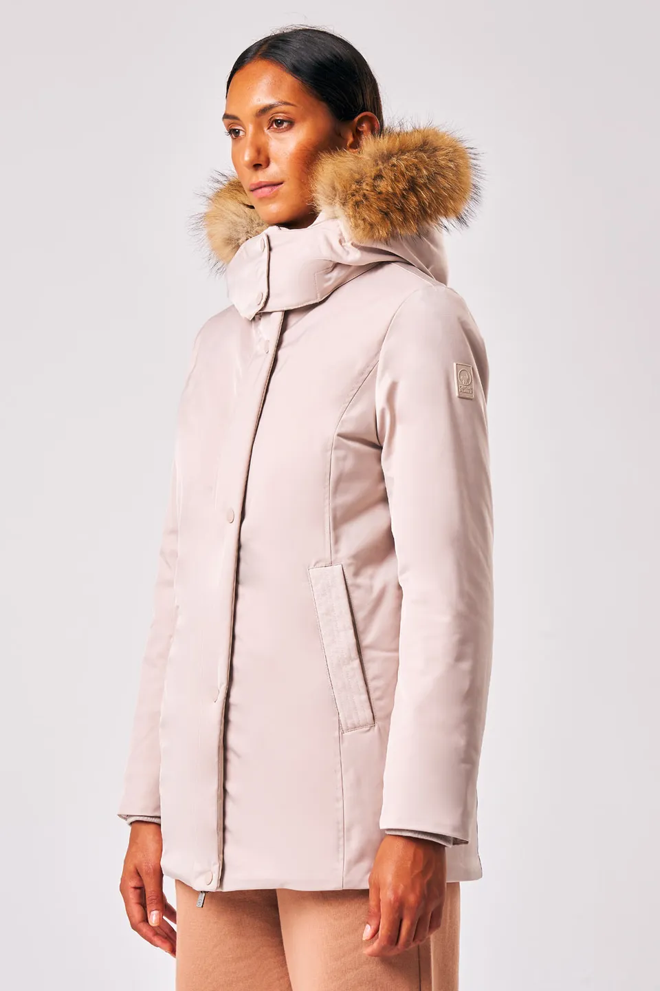 ciesse-luana-parka-damen-wei-mit-kapuze-winter image 1