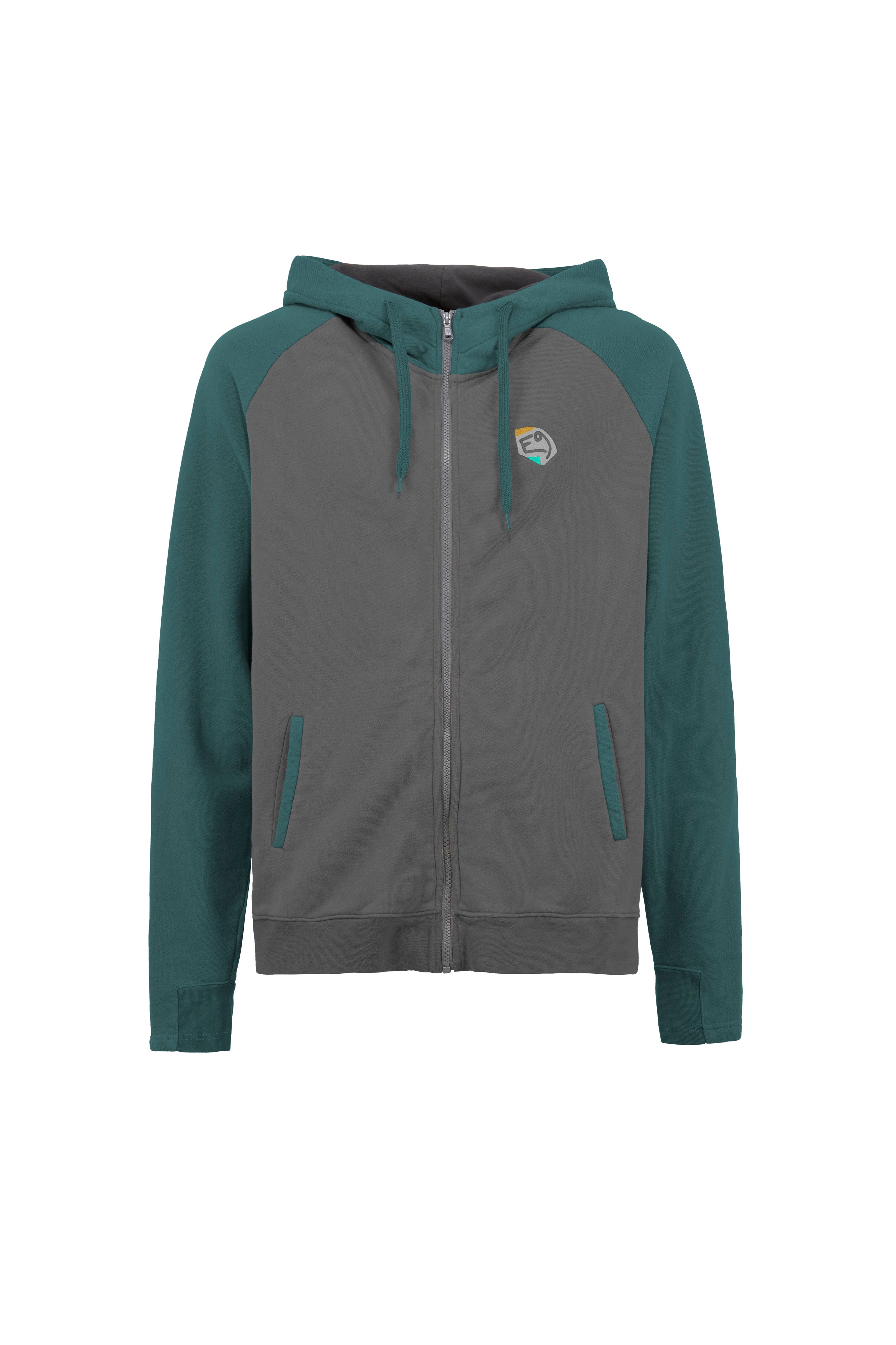 e9-rain-hoodie-curry-steel-blue-gr-m-baumwolle image 8