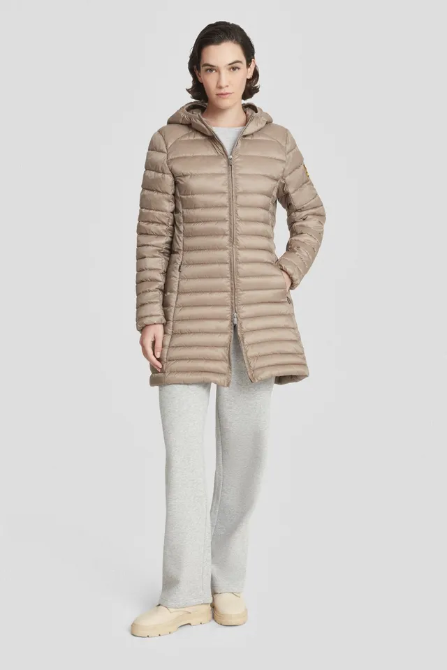 ciesse-outdoor-daunenmantel-braun-lang-gesteppt image 1