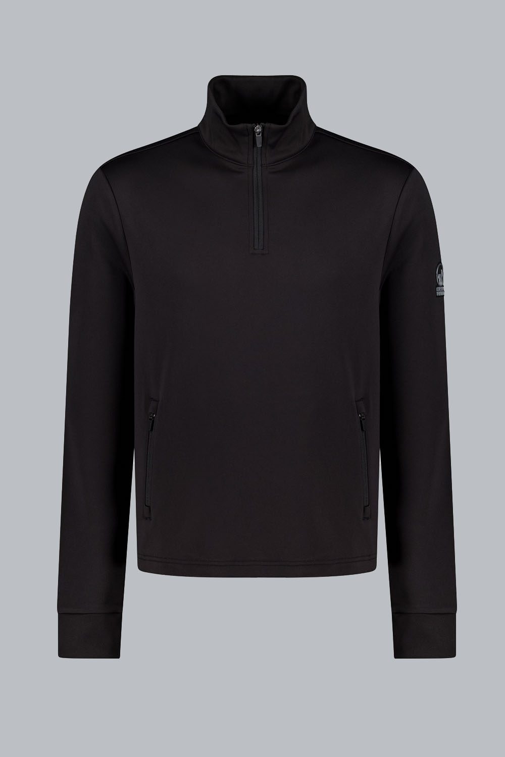 ciesse-outdoor-jandry-midlayer-schwarz-fleece-3-4-zip image 1