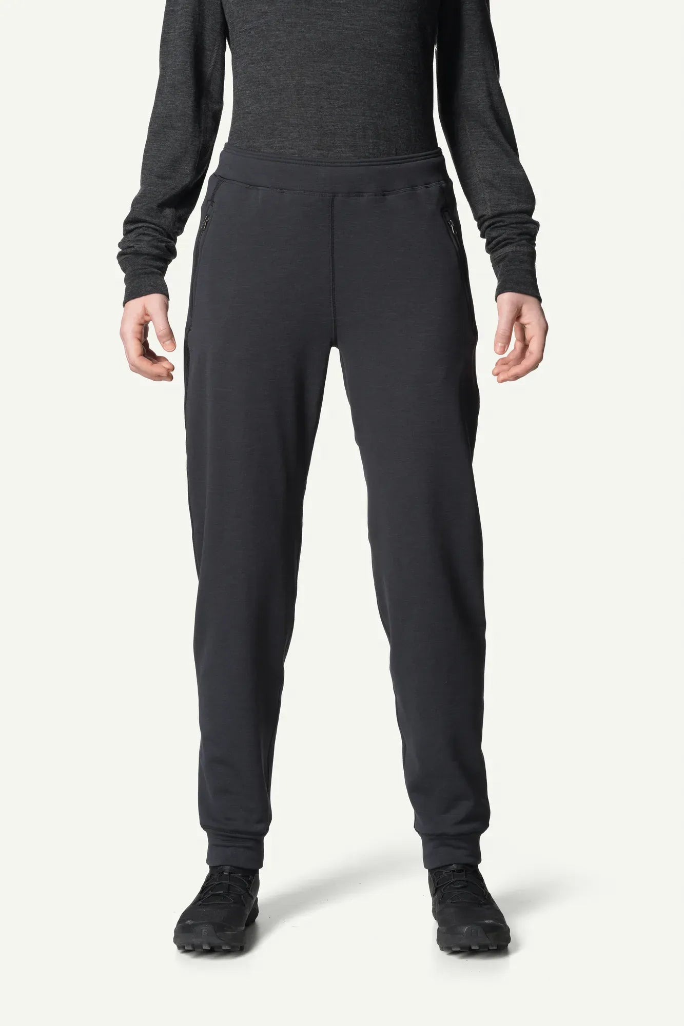 houdini-outright-pants-fleecehose-damen-rock-black-warm image 4