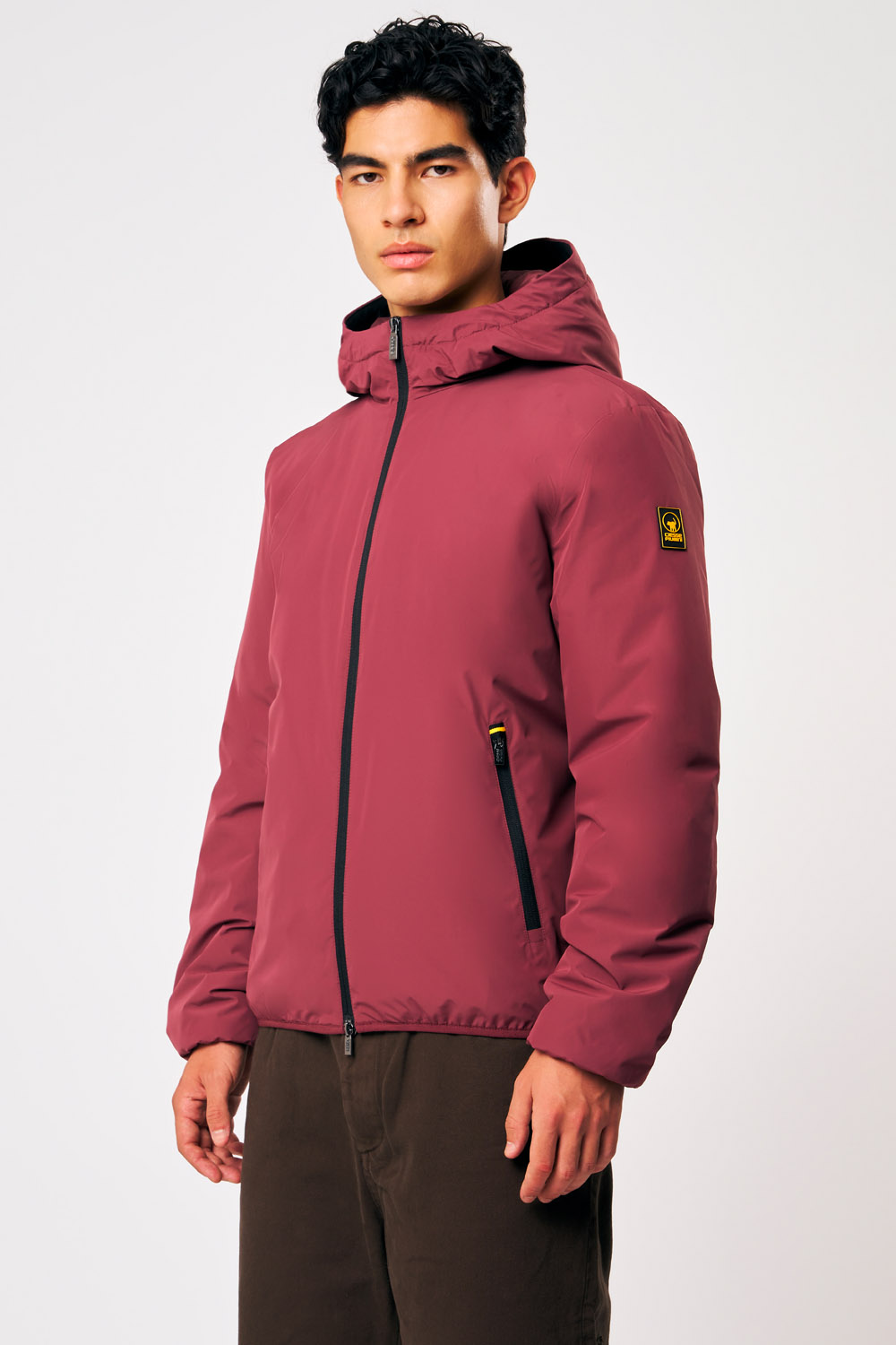 ciesse-outdoor-peter-winterjacke-bordeaux-wattiert-mit-kapuze image 3