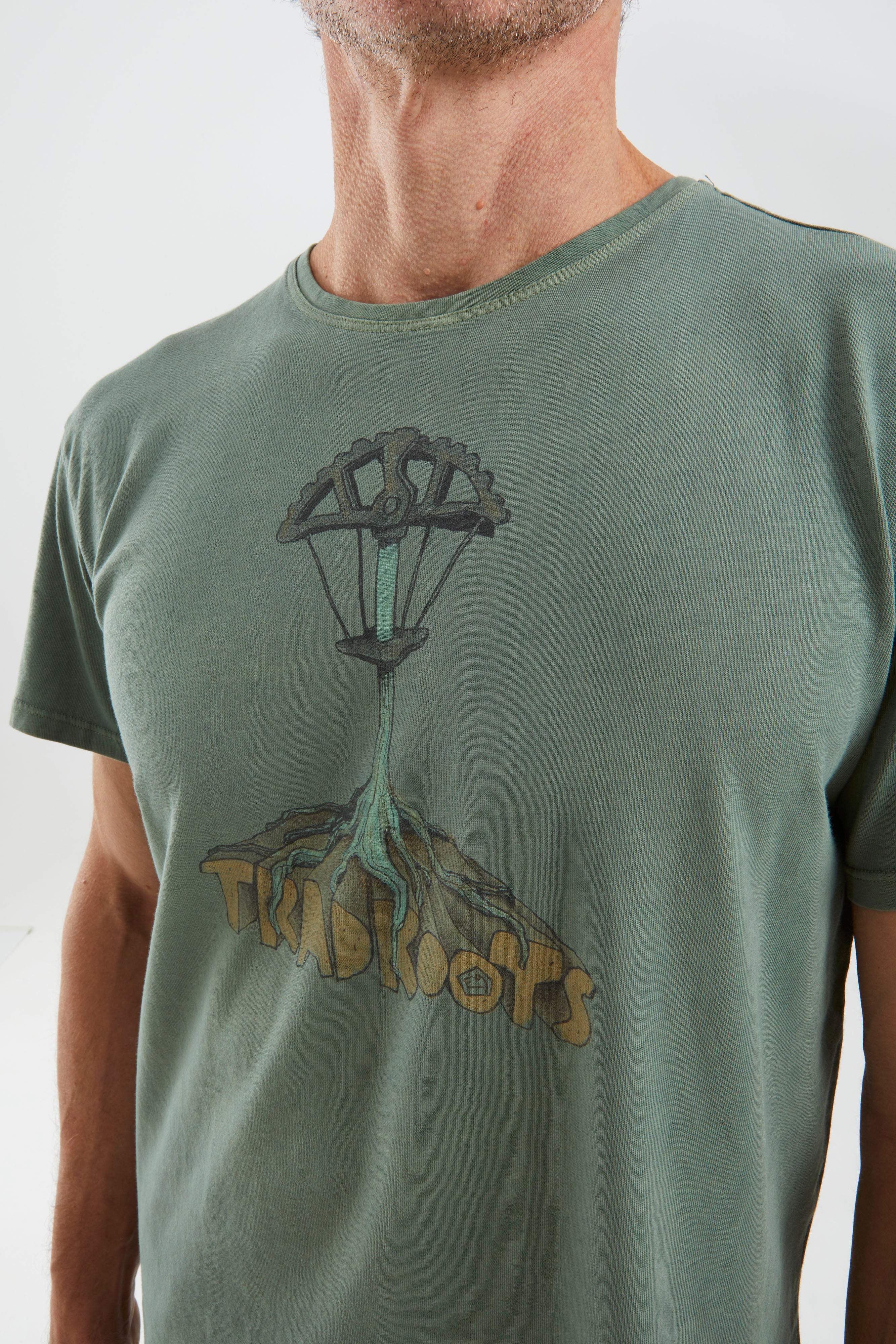 e9-roots-t-shirt-agave-bio-baumwolle-regular-fit image 2
