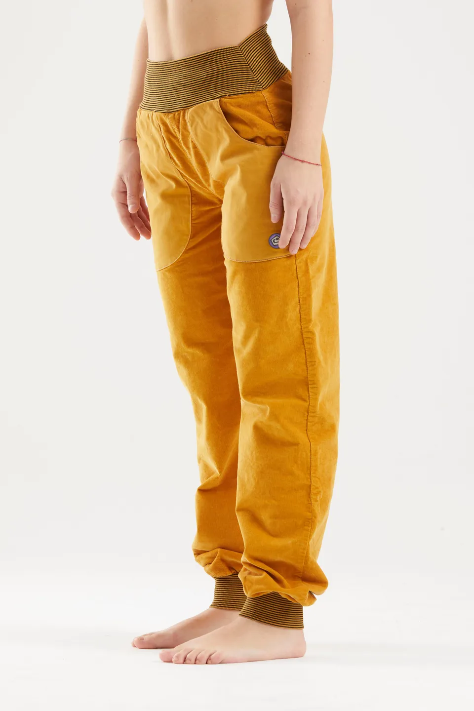 e9-iuppi-kletterhose-curry-cord-relaxed-fit image 1