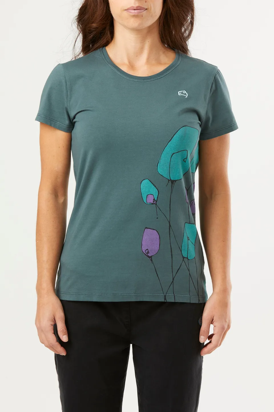 e9-bibi-damen-t-shirt-bio-baumwolle-slate image 1