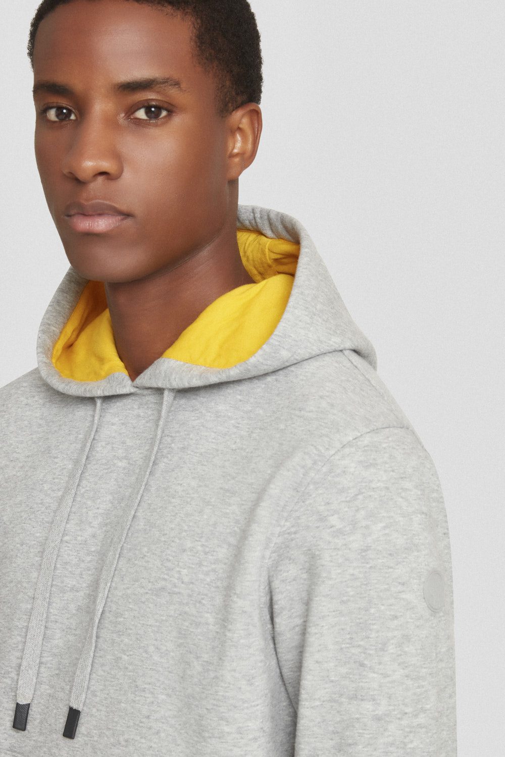 ciesse-hoodie-grau-basic-mit-kapuze-baumwolle-unisex image 3