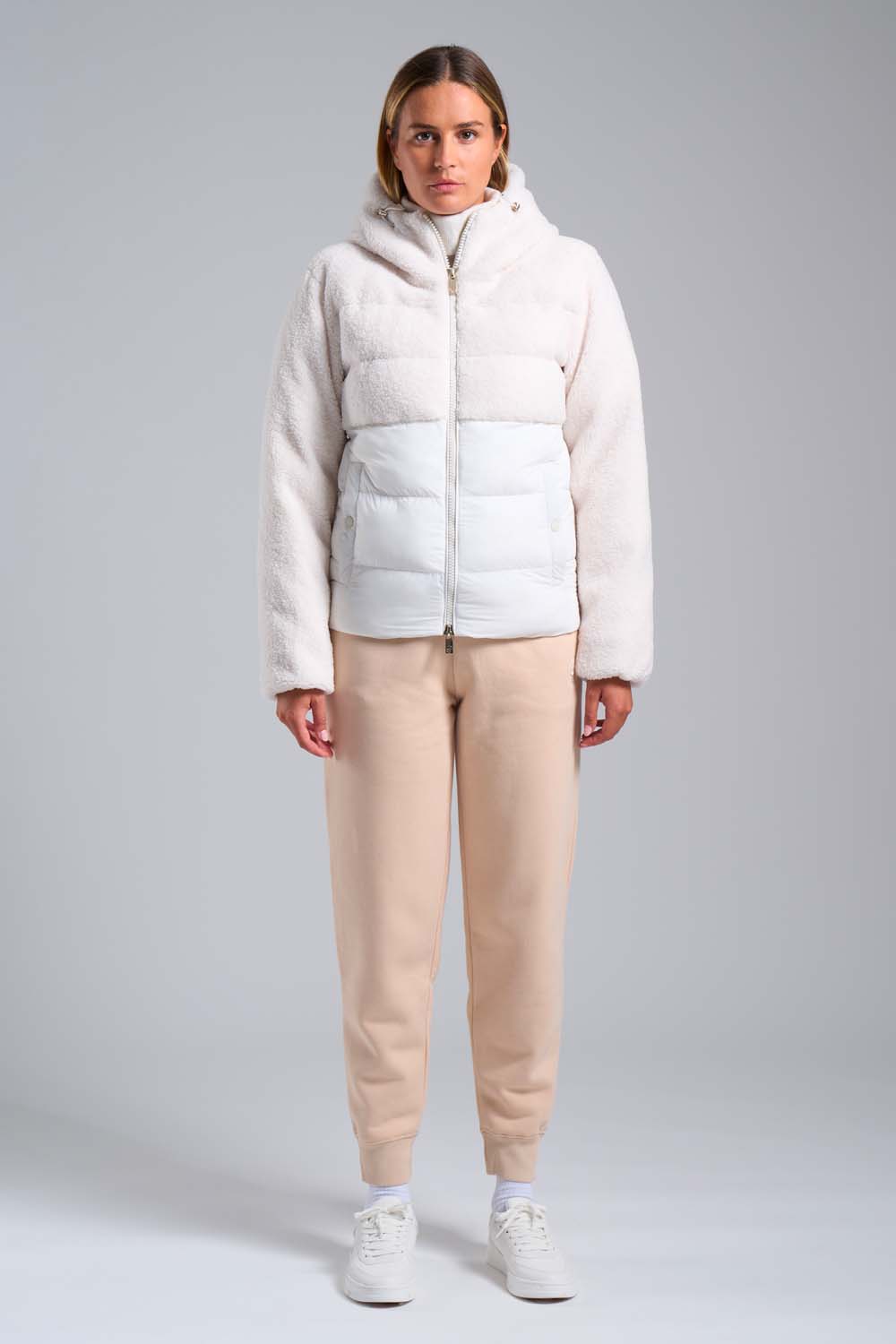 ciesse-piumini-bonilla-hybridjacke-teddy-wei-kapuze image 2