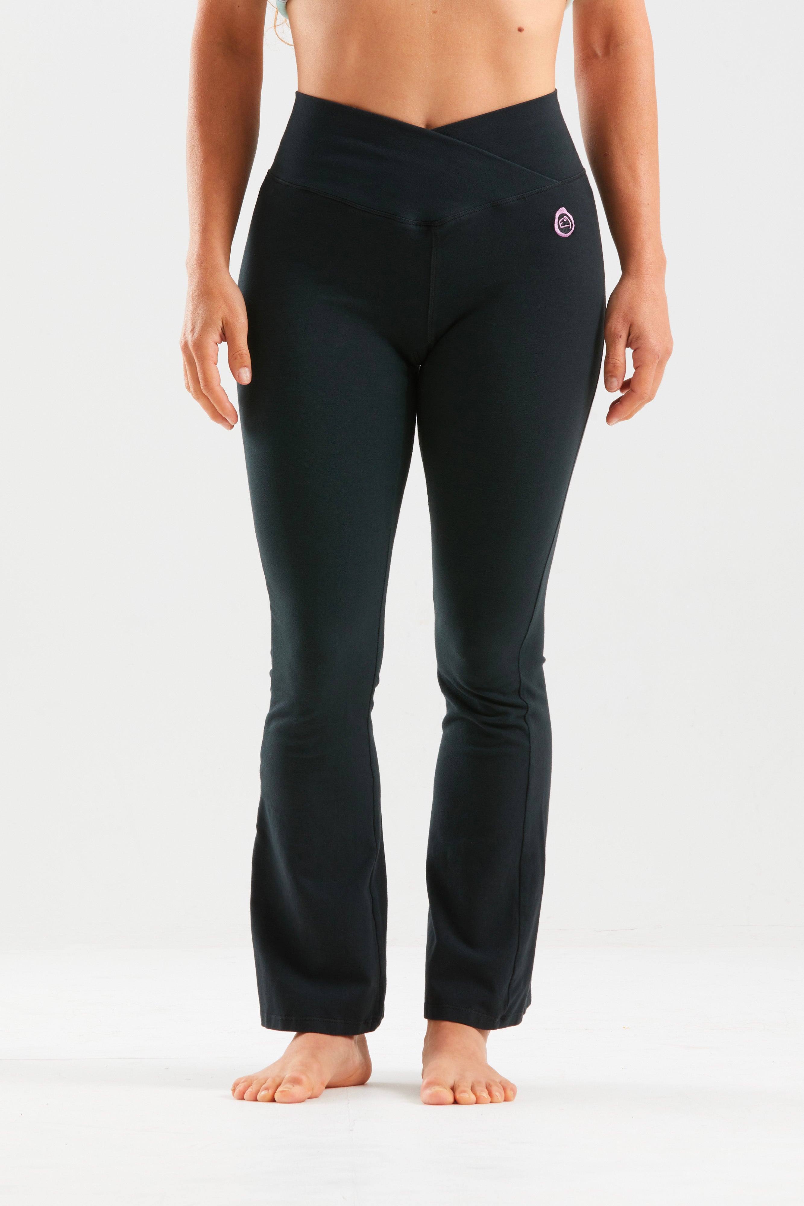 e9-irene-flared-leggings-bio-baumwolle-vintageblue image 2