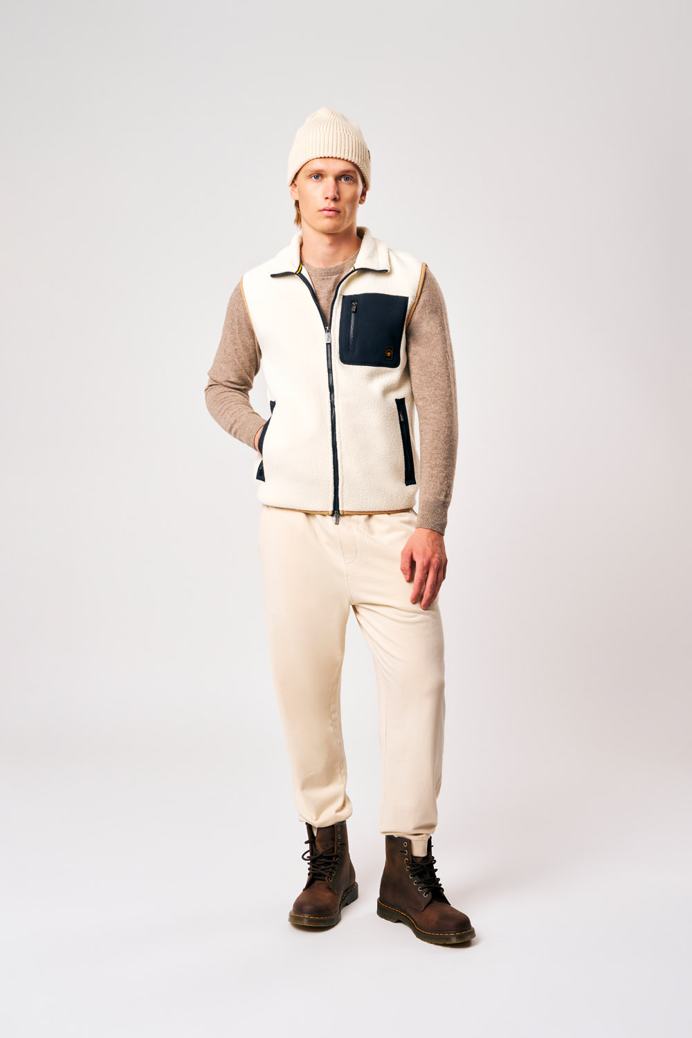 ciesse-outdoor-julio-herren-teddy-weste-wei-mit-rei-verschluss image 2