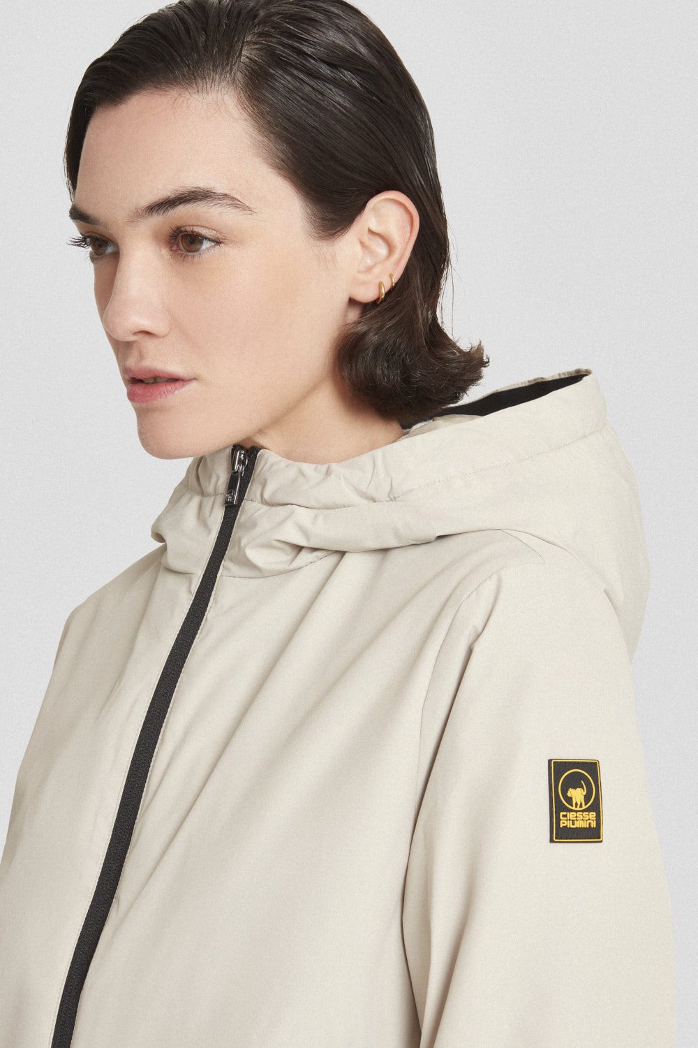 ciesse-outdoor-giacche-invernali-winterjacke-beige-mit-kapuze image 3