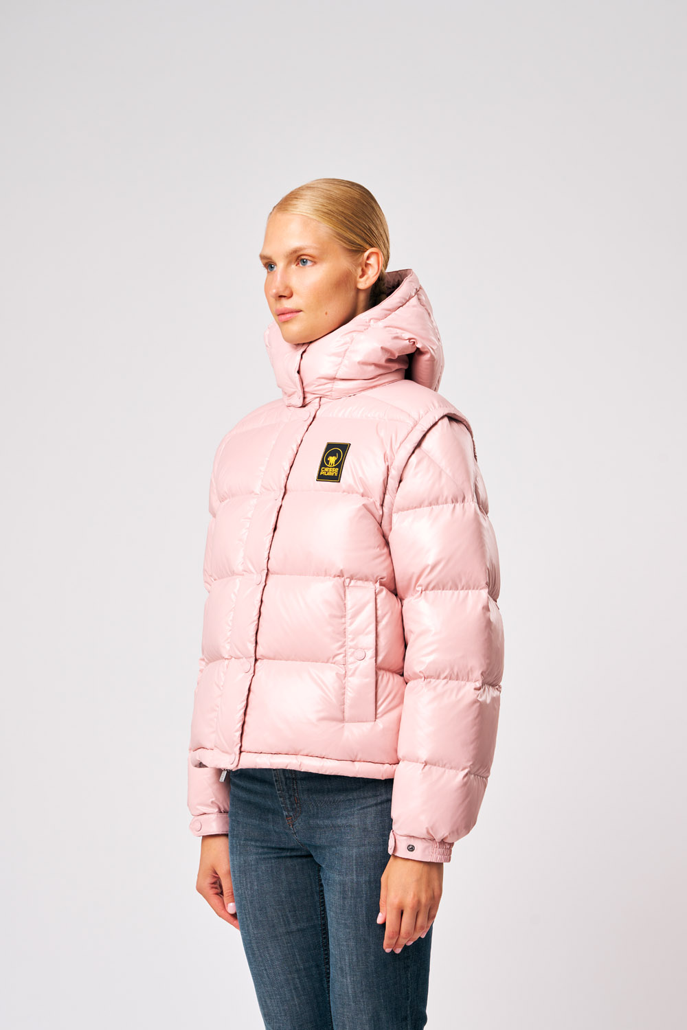 ciesse-outdoor-ginny-daunenjacke-rosa-damen-abnehmbare-rmel image 2