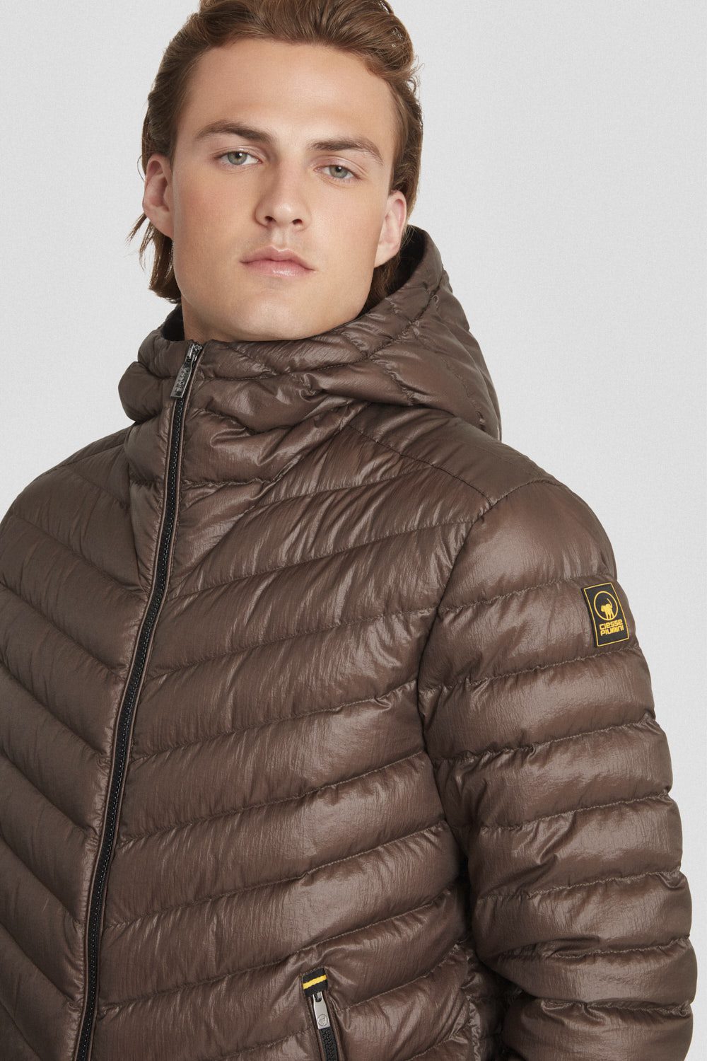 ciesse-daunenjacke-braun-800fp-kapuze-dwr image 3