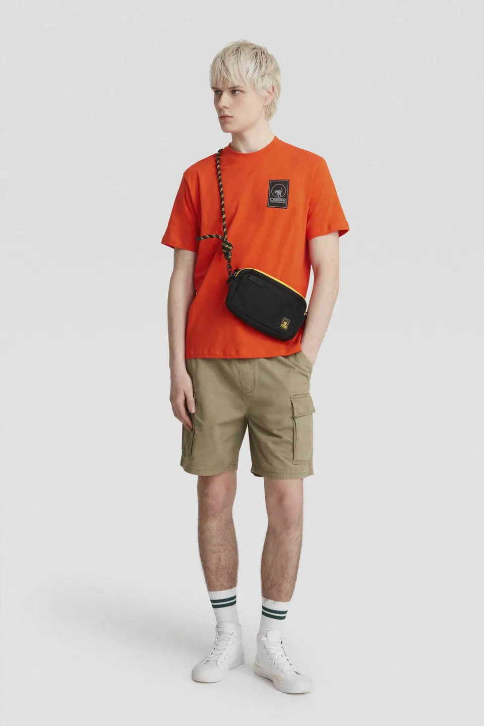 ciesse-outdoor-t-shirt-orange-baumwolle-rundhals image 1