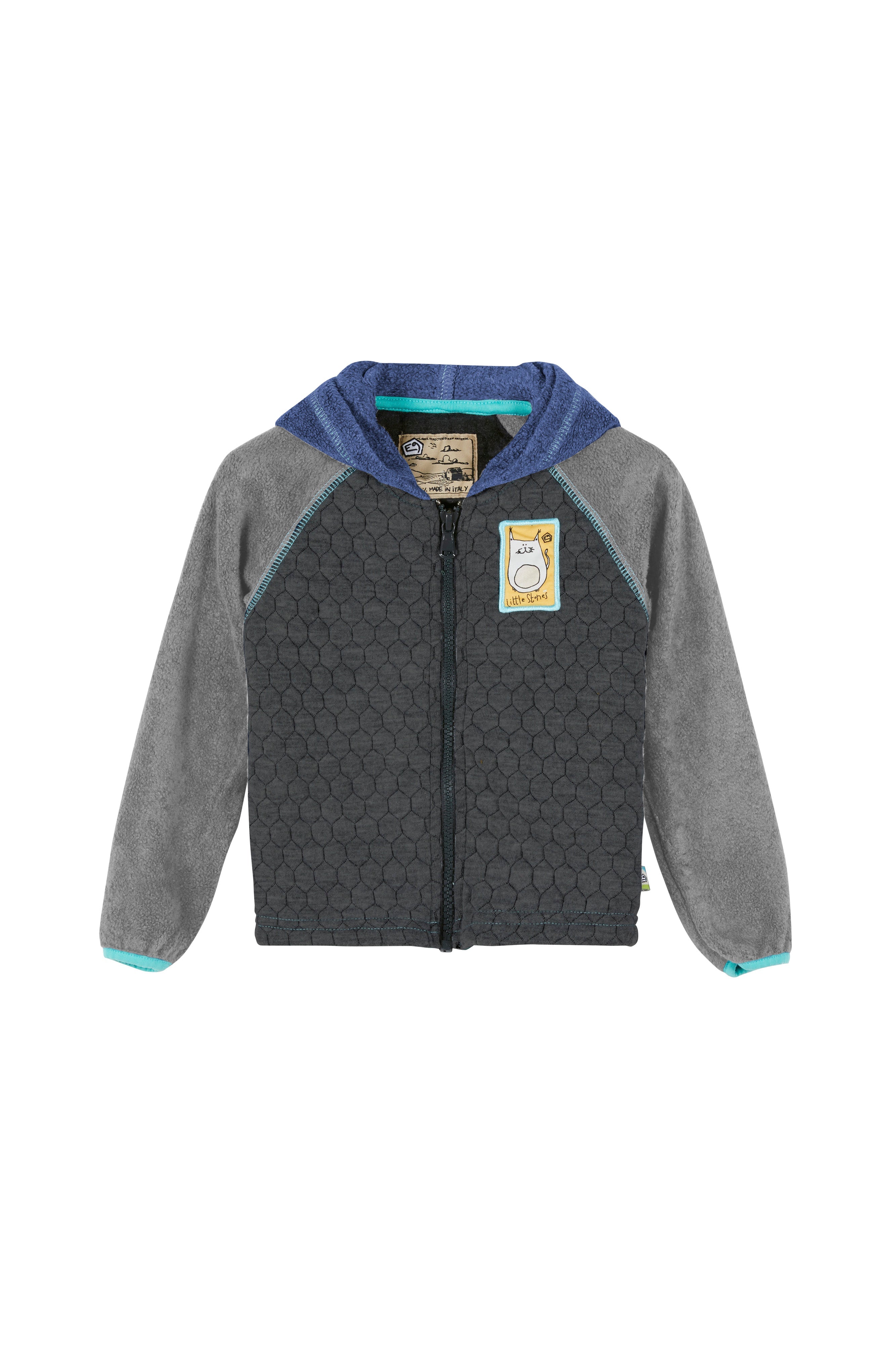 e9-pig-2-3-baby-fleeceanzug-grey-mel-cobalt-12-18 image 1