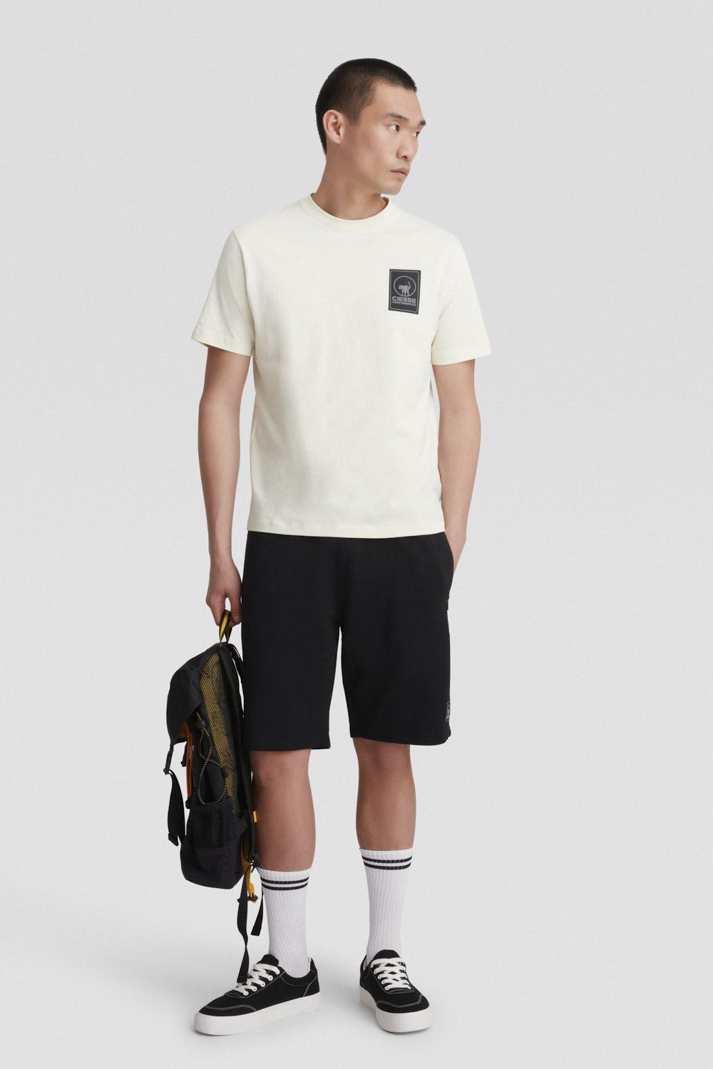 ciesse-t-shirt-girocollo-beige-100-baumwolle image 2