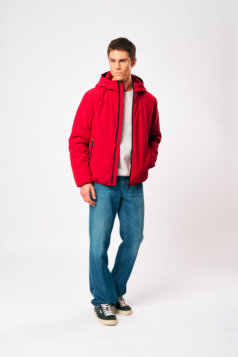 ciesse-outdoor-peter-winterjacke-rot-kapuze-dwr image 2