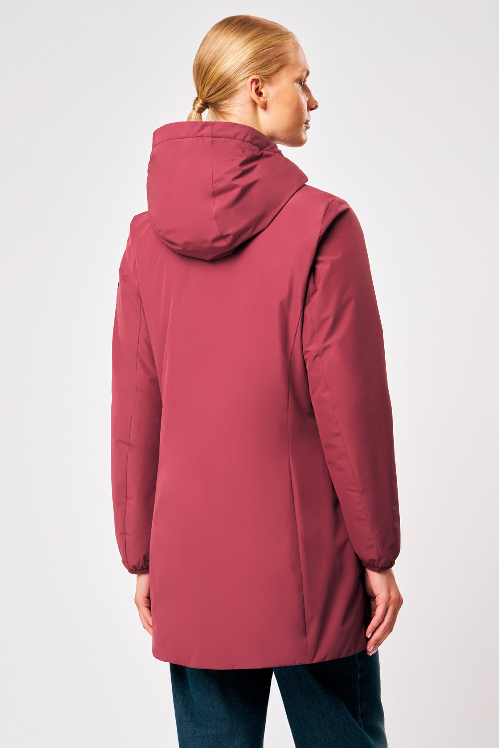 ciesse-matilda-winterjacke-damen-bordeaux-lang-kapuze image 5