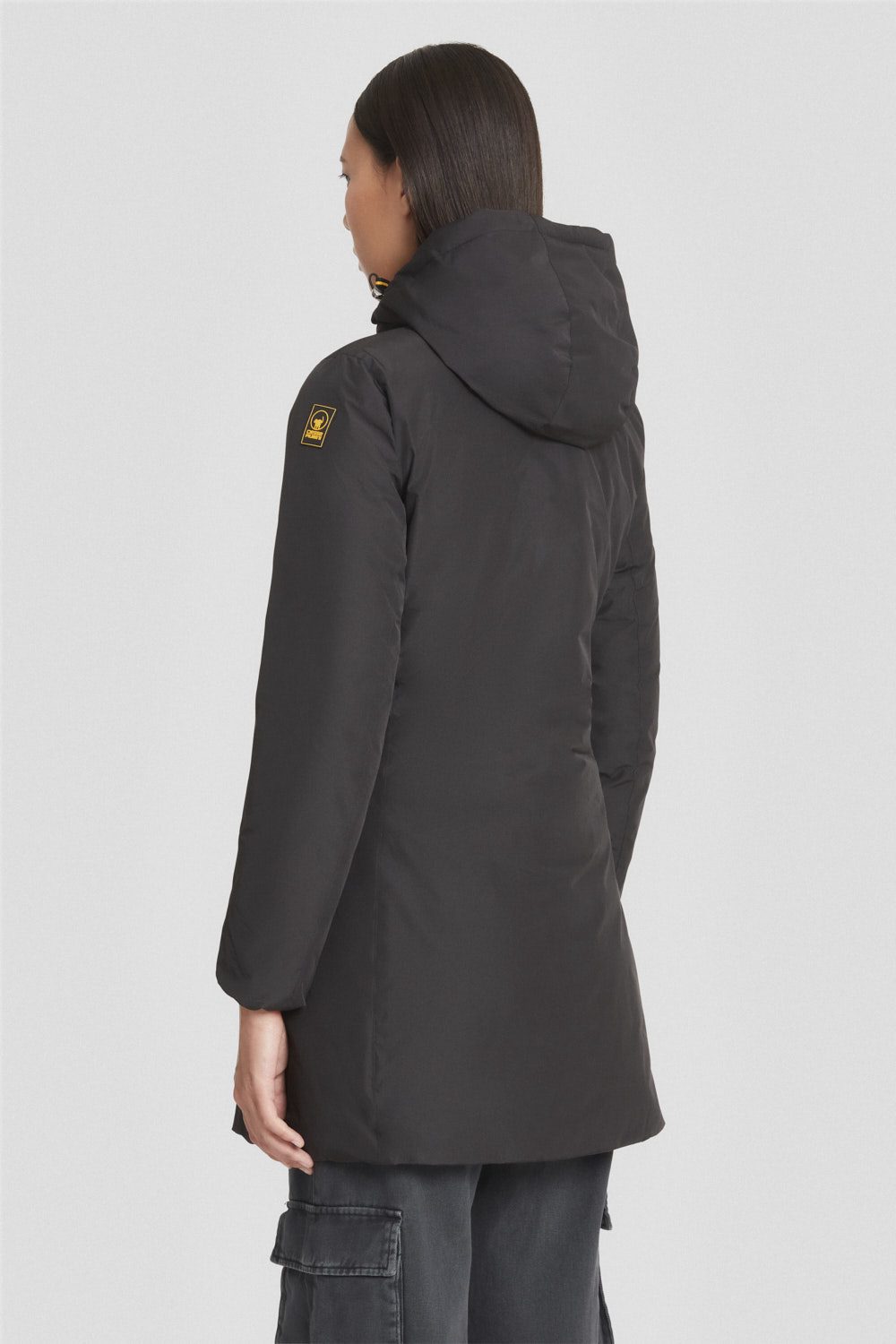 ciesse-outdoor-daunenjacke-schwarz-reversibel-kapuze-wasserabweisend image 4