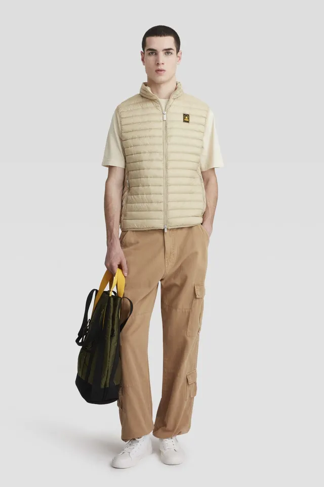 ciesse-outdoor-daunenweste-beige-rmellos-echte-daunen image 1