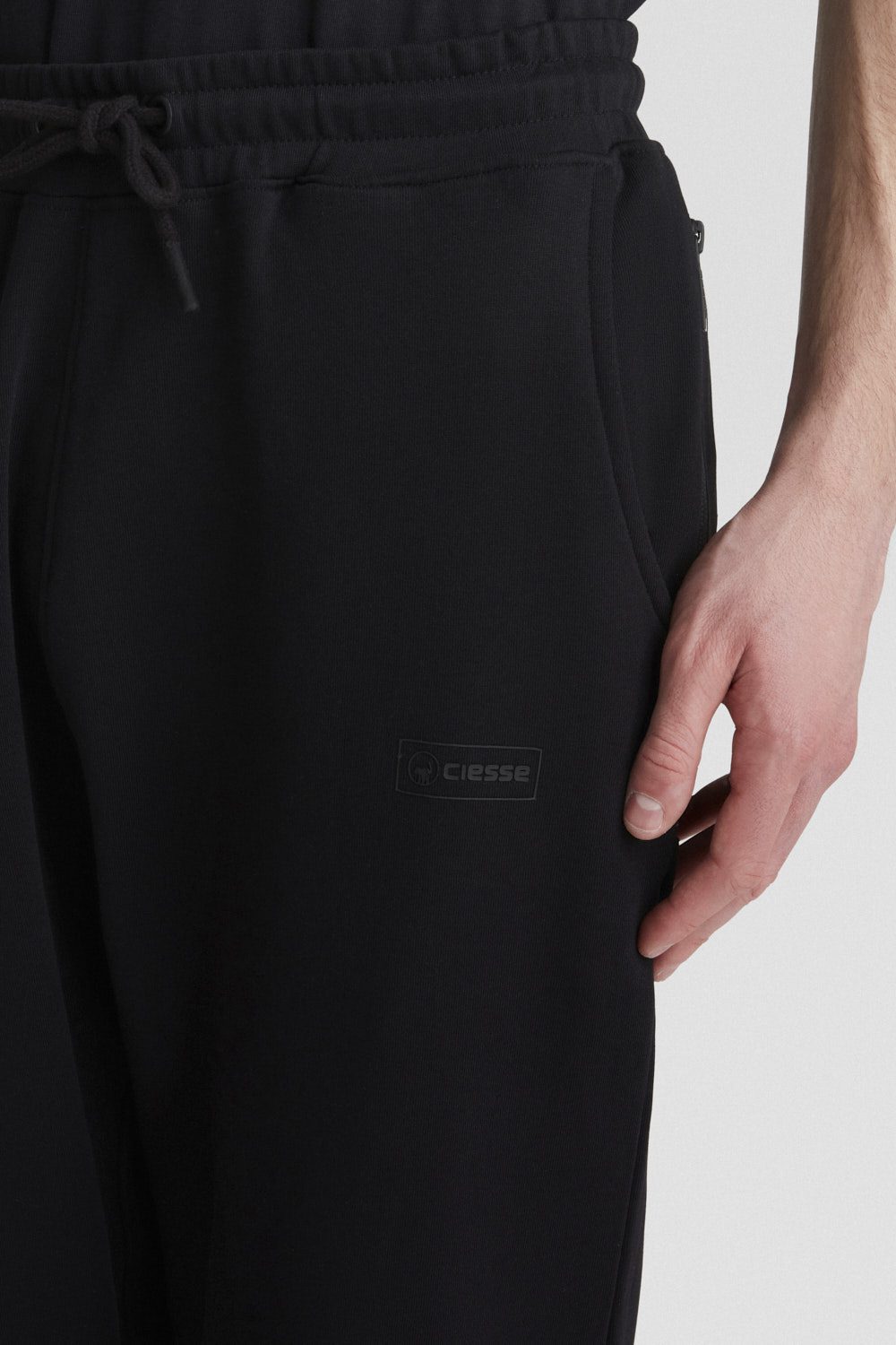 ciesse-pantaloni-herren-hose-schwarz-baumwolle-kordelzug image 3