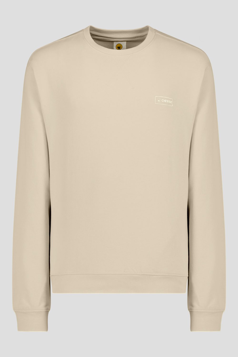 ciesse-felpe-sweatshirt-beige-rundhals-aus-baumwolle image 5