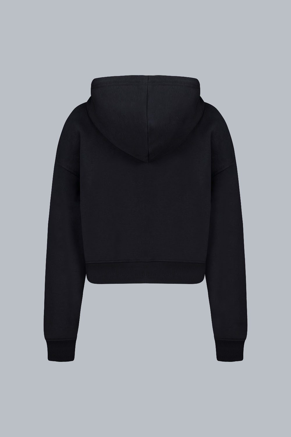 ciesse-felpe-samar-hoodie-cropped-schwarz-baumwolle image 2