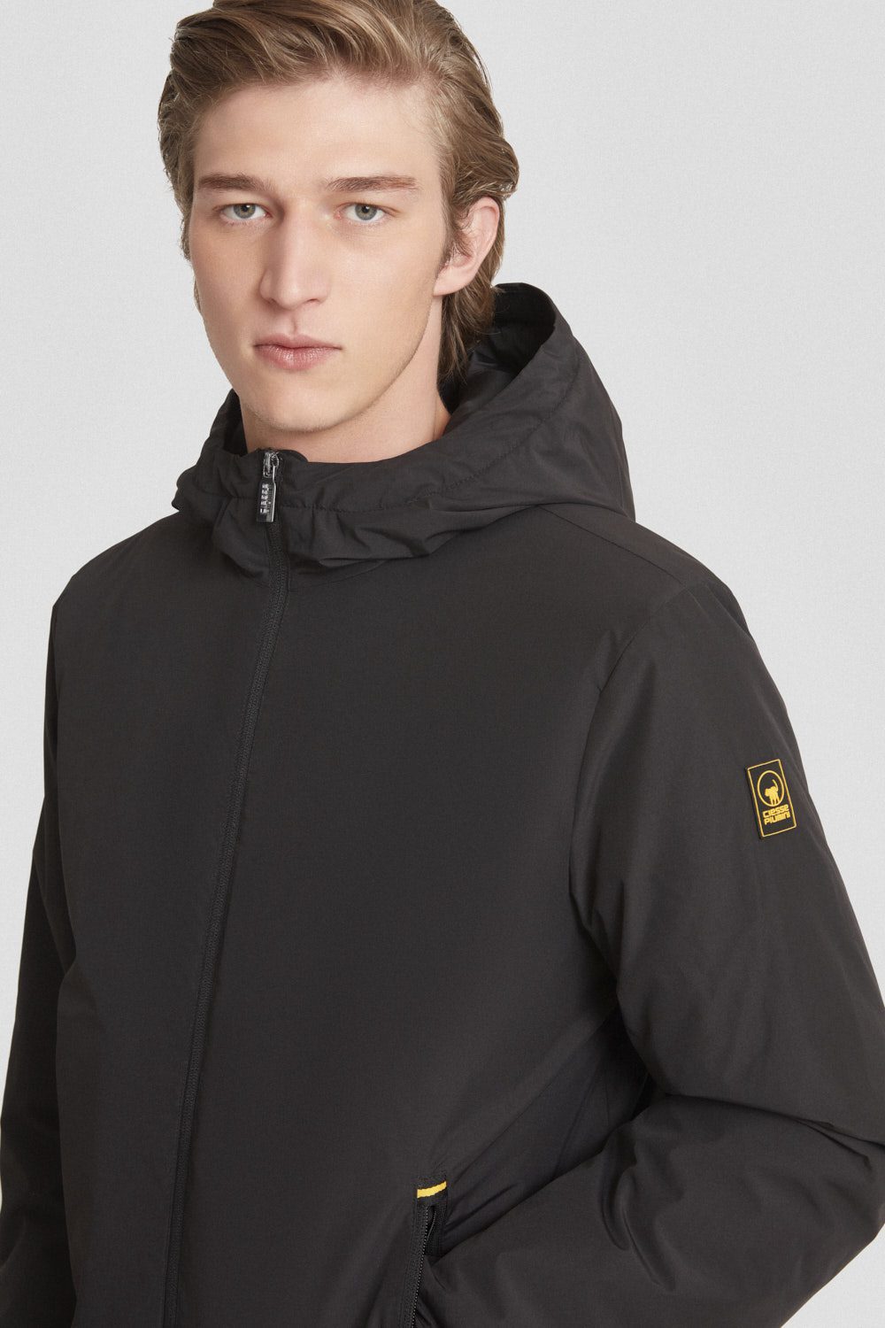 ciesse-outdoor-winterjacke-gef-ttert-schwarz-kapuze-dwr image 3