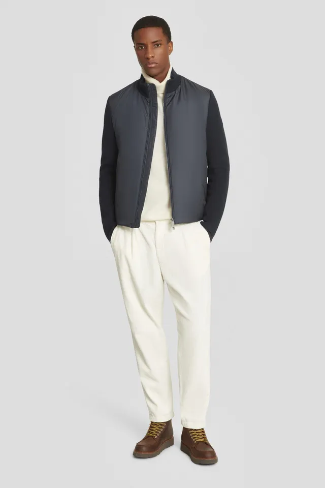 ciesse-jacke-blau-leicht-mit-strick-rmeln-regular image 1