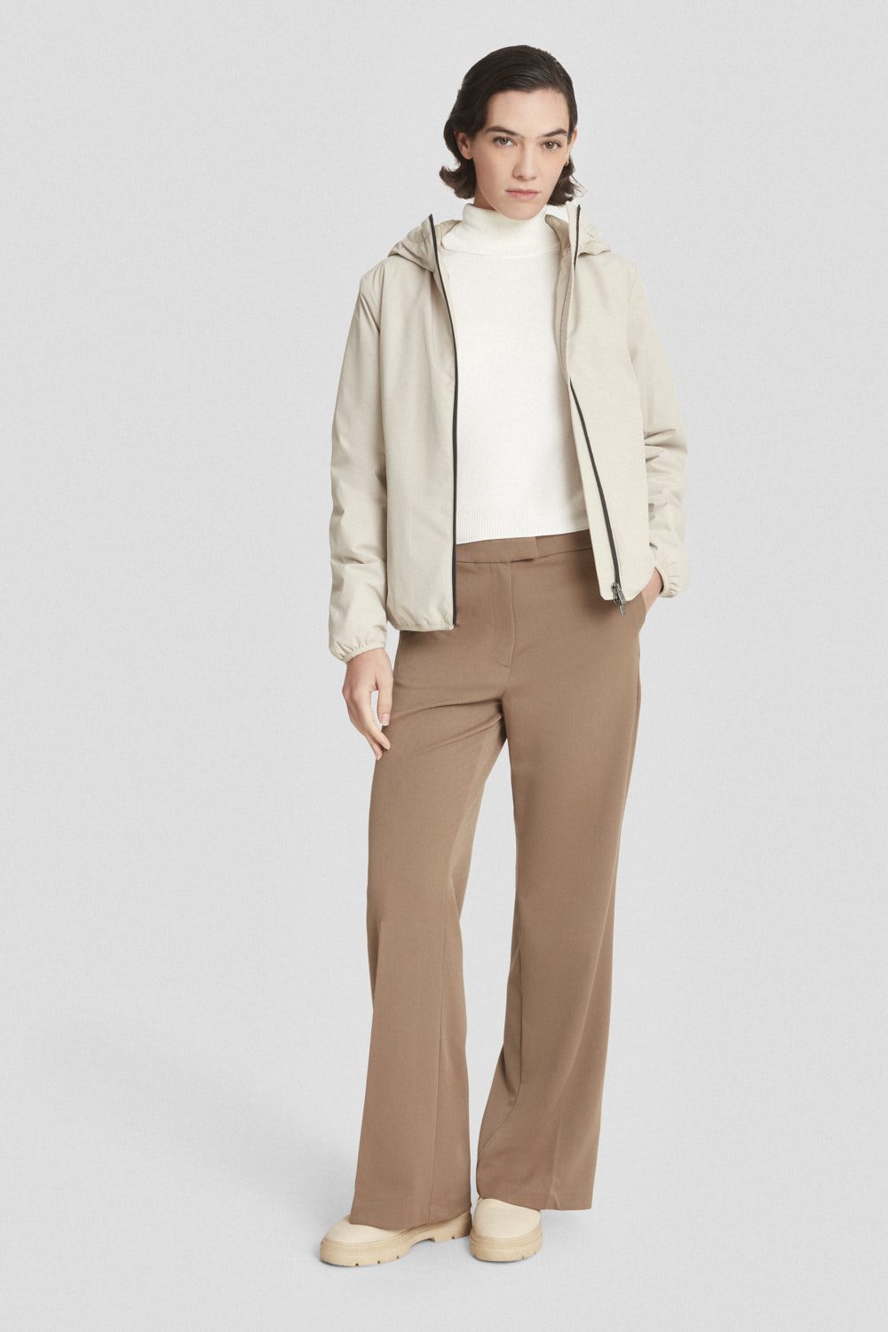 ciesse-outdoor-giacche-invernali-winterjacke-beige-mit-kapuze image 1